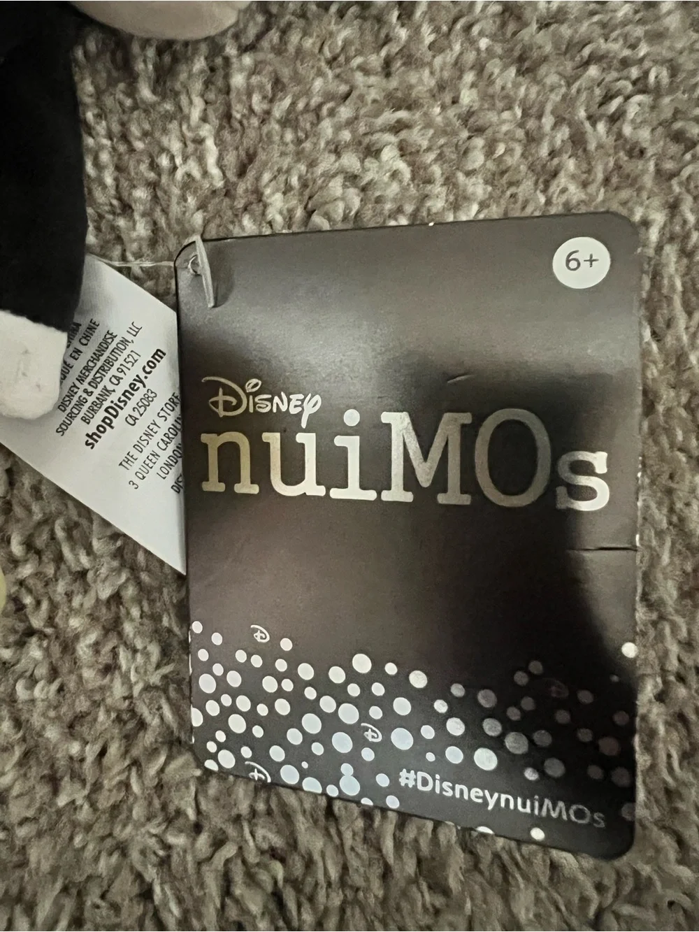 Disney Mickey Mouse nuiMOS Plush toy- Black, Red, Yellow NWT